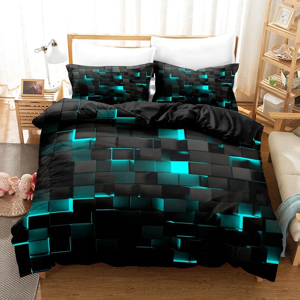 3Pcs Duvet Cover Set (1Xduvet Cover + 2Xpillowcase Without Core) Red Grid Print Bedding Set Comfortable Duvet Cover For Bedroom