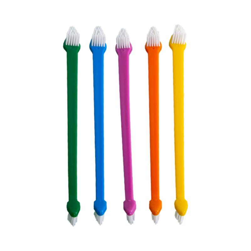 Pet Double-Ended Toothbrush for Cats & Dogs – Large & Pointed Head for Oral Cleaning