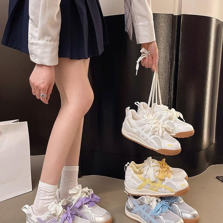 thick-soled German training shoes women's small white shoes women's mesh breathable spring and summer new trendy casual shoes dad shoes