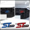 3D Metal Car Styling ST Line Logo Front Grill Badge Sticker For Ford Focus Fiesta Ecosport Mondeo Kuga Rear Trunk Side Fender