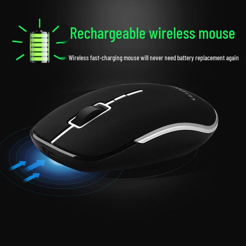 Fenghuolang Ultra cienka bezprzewodowa ładowalna mysz biurowa 2,4G
