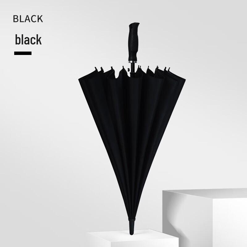 Hongye Large Reinforced 16-Rib Windproof Straight Umbrella