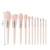 11 Conjunto de pincéis de maquiagem Princess Smile Soft Rosa Conjunto de pincéis de ferramentas de beleza