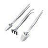 Aquatic Plant Tool Set: Stainless Steel Tweezers, Scissors, Sand Shovel, Sand Polisher, Mirror Black, 5-Piece.
