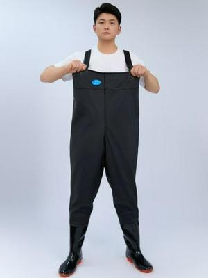 Waders de pêche et bottes Fisher King 110D Motif cuir de vachette noir Imperméables