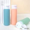 50ml Macaron Squeeze Reiseflaschen Set - Nachfüllbare Wildleder Kosmetik- & Shampoo-Behälter
