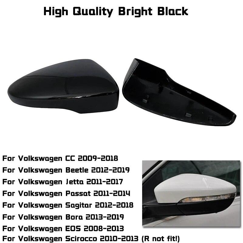 Side Mirror Cover Caps for Volkswagen Golf 6 GTI 7 MK7 R for MK6 Scirocco (Carbon Look) Passat B7 B8 Polo 6R 6C MK5 PLUS