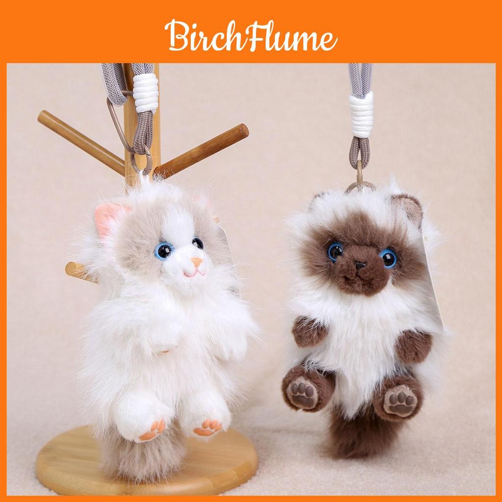 Plush Siamese Cat Toy With Short Pile Faux Fur For Kids And Adults
