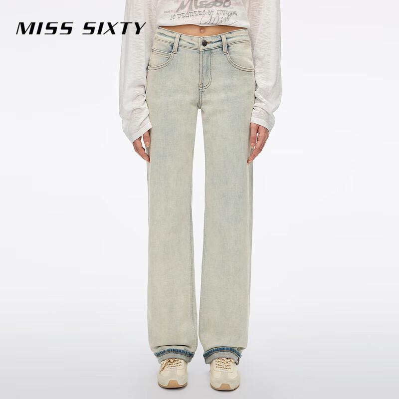 

MISS SIXTY Women s Low-Waist Retro Straight-Leg Jeans 28