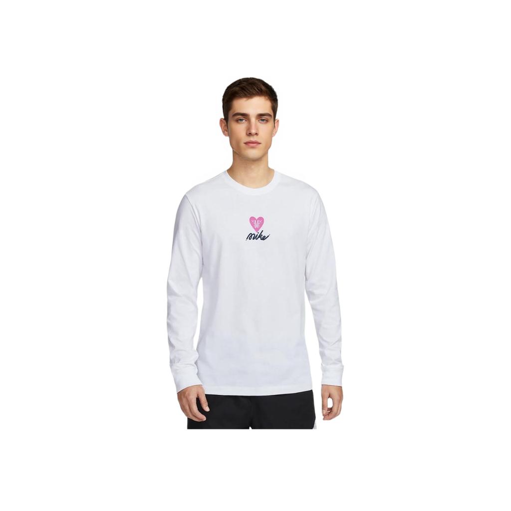 Nike Sportswear FW25 Fashion Versatile Long Sleeve T-Shirt Men Tops White HV9808100