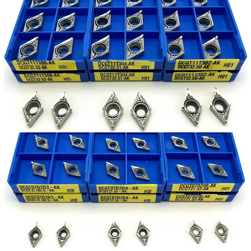 DCMT070204 DCMT11T304 VP15TF UE6020 Carbide Insert Internal Turning Tool High Quality CNC Turning Insert Cutting Lathe Tools