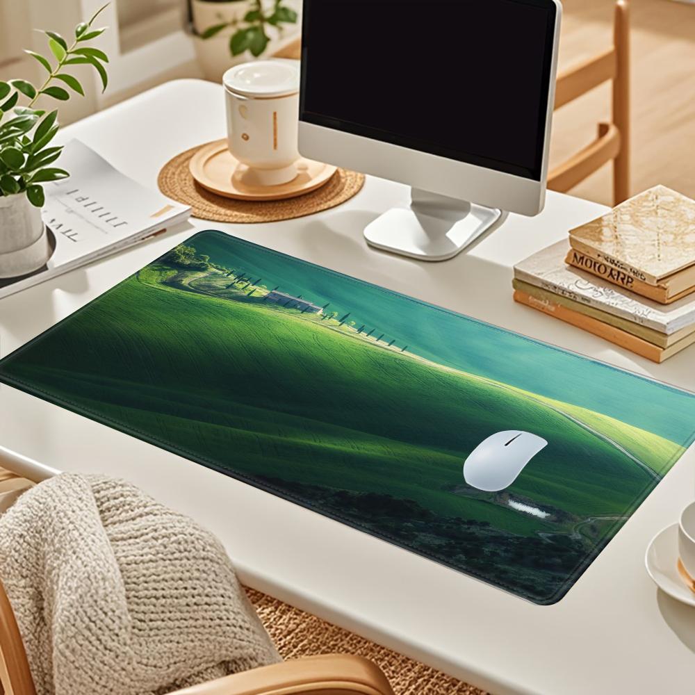 

Snow Mountain and Grassland Pattern Mouse Pad Desk Mouse Pad Cute HD Desk Pad Extended Gaming Keyboard Mats Large XXL Gamer 600x300x2mm