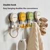 Suction Cup Hook Strong Vacuum No Punching Adhesive Hook Towel Rack Kitchen Bathroom Toilet Wall No Trace Removable