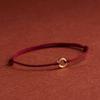 Pure Gold 999 Zodiac Red String Bracelet with Luck Beads for Baby's Full Moon or New Year