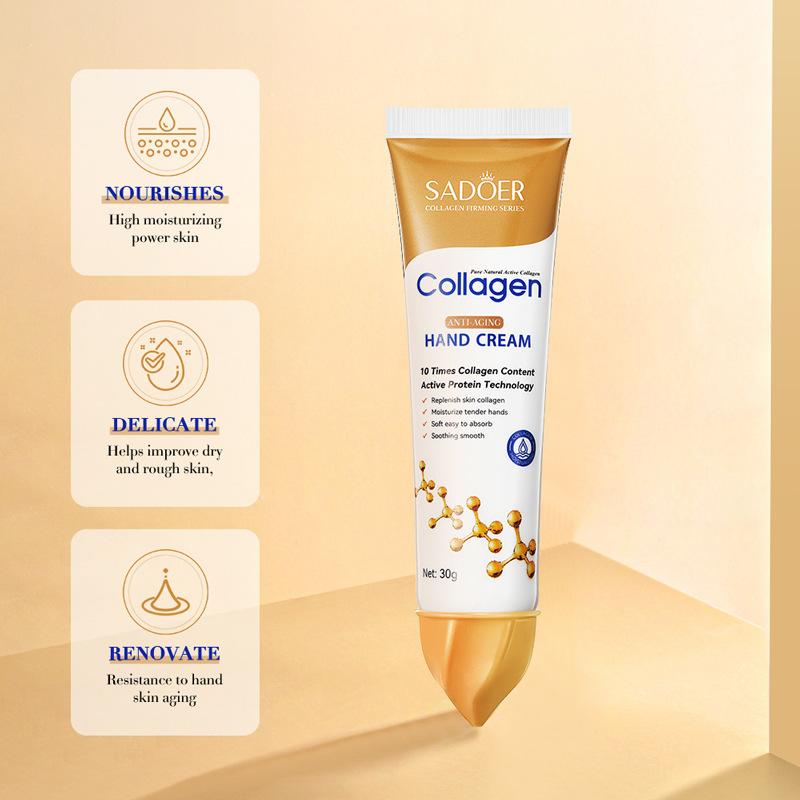 30g Collagen Moisturizing Hand Cream, Moisturizing, Anti-drying, Autumn and Winter Hand Cream