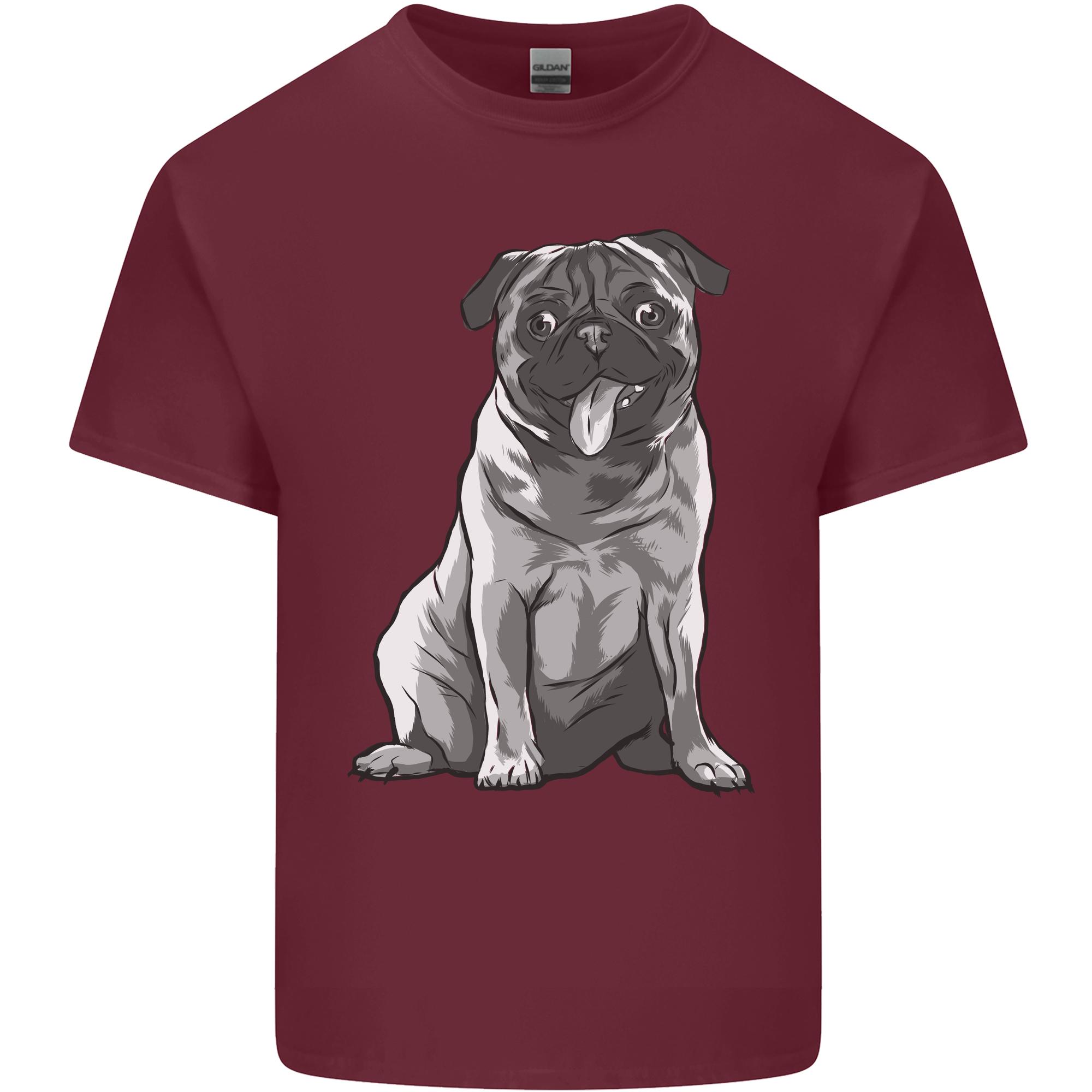 A Happy Pug Funny Dog Funny Unisexs Light Cotton TShirt S