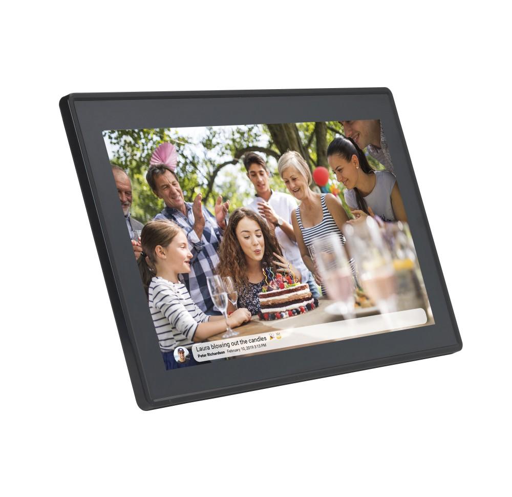 Digitaler Bilderrahmen FULL HD FRAMEO Wi-Fi Touchscreen IPS 15.6”" 16GB Denver PFF-1515B schwarz, Denver