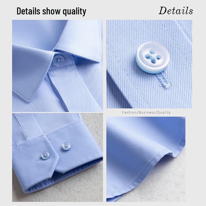 Terman Unisex 98% Cotton Non-Iron Short-Sleeve Formal Shirt