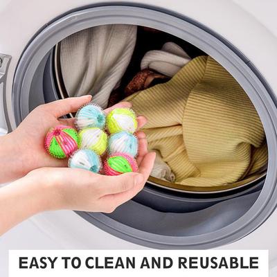Yousheng 12/16/20Pcs Pet Hair Removal Balls Reusable Laundry Dryer Balls Space-Saving Design Speed Up Drying Time Laundry Ball