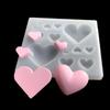 Heart Silicone Fondant Candy Mold Chocolate Mold Cake Moulds for Valentine's Day Mousse Cake Baking French Dessert Brownie