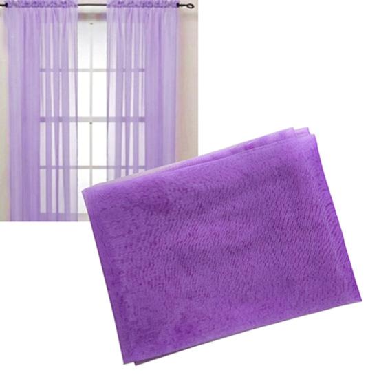 Glasgarn Transparente Fensterraffgardine Vorhang Einfarbig Schlafzimmer Zuhause Hochzeitsdeko