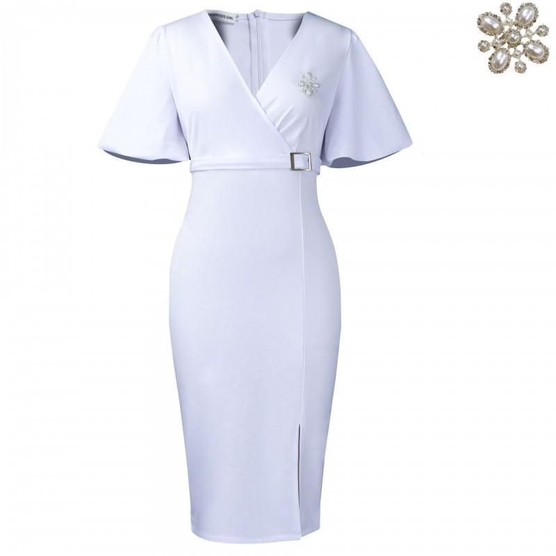 

African Lantern Sleeves Summer V-neck Fashionable Bag Hip Tonle Split European American Dress M