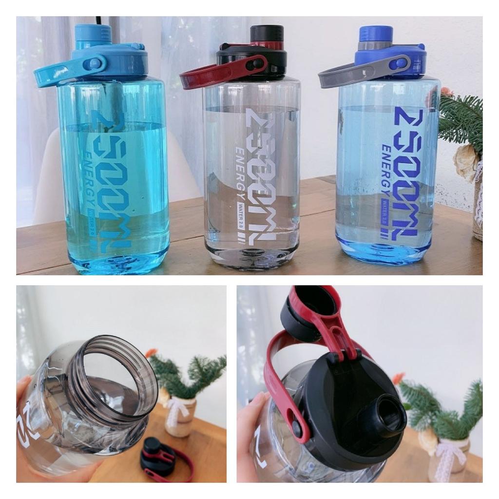 Capacity Plastic Large Cup Water Bottle With Handle Outdoor Indoor Adults Sports