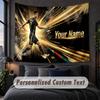 Custom Name Text Tapestry,Cristiano Ronaldo Decorative Wall Hanging, Background Tapestry For Home Bedroom