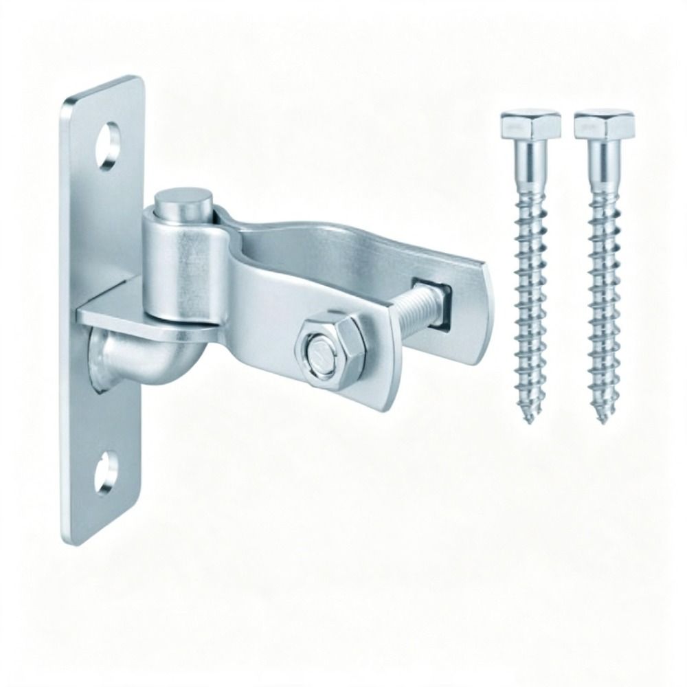 1pair Sturdy Chain Link Gate Hinge Galvanized Steel Fence Hinge Chain Link Gate Latch Farm Gate