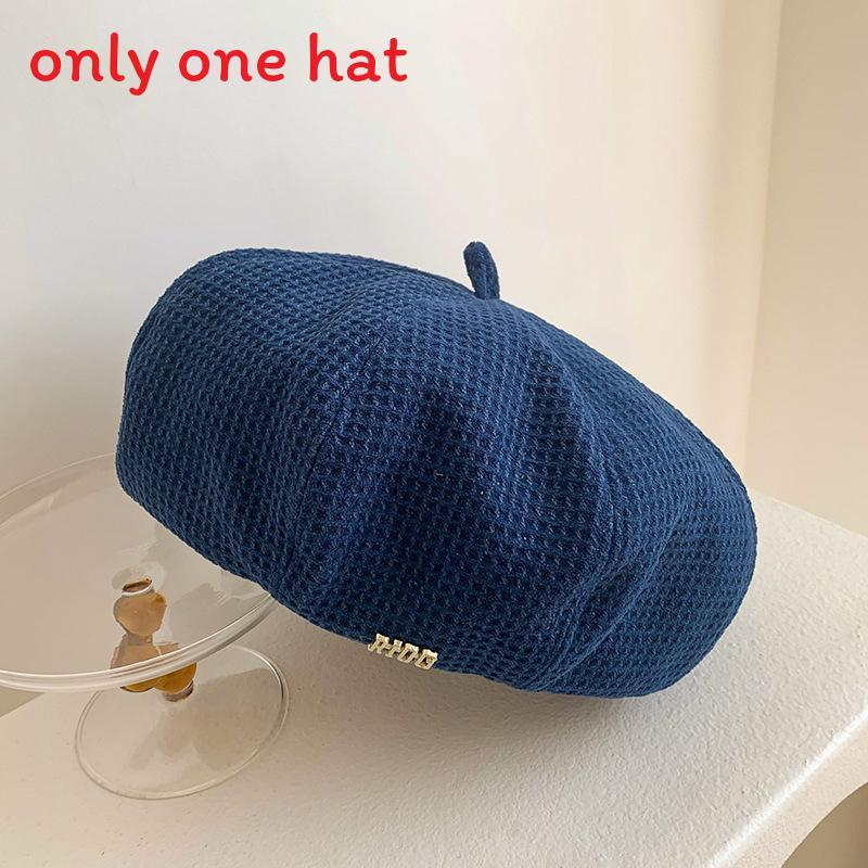 

Fashion Beret Hat For Women With Breathable Fabric Perfect For Autumn Winter Daily Wear Blue