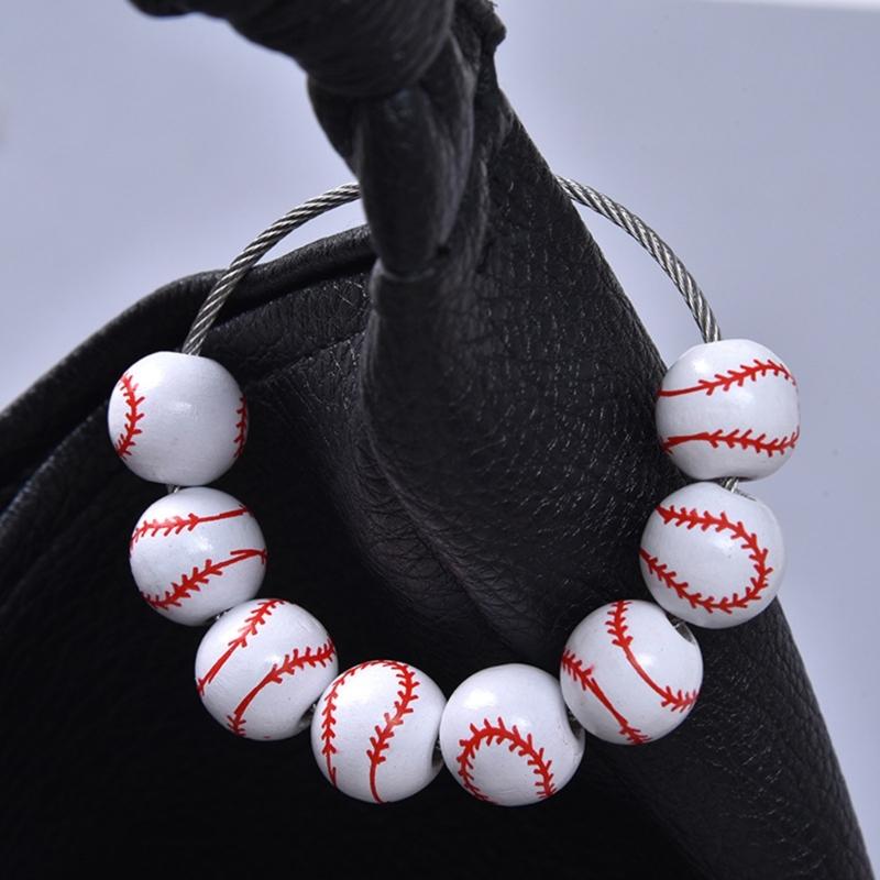 Baseball Shaped Sports Pendant Accessory Attractive Baseball Bag Embellishment Elegant Bag Hanging Ornament for Parties