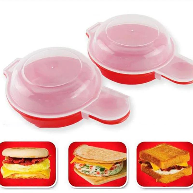 Easy Microwave Egg Hamburg Pancake Omelet Maker Cheese Egg Cooker Hamburger Press Kitchen Cooking Tool Bakeware