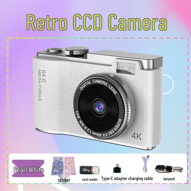High-Definition Dual-Lens CCD Camera: Portable Digital Camcorder for Student Parties & Selfies