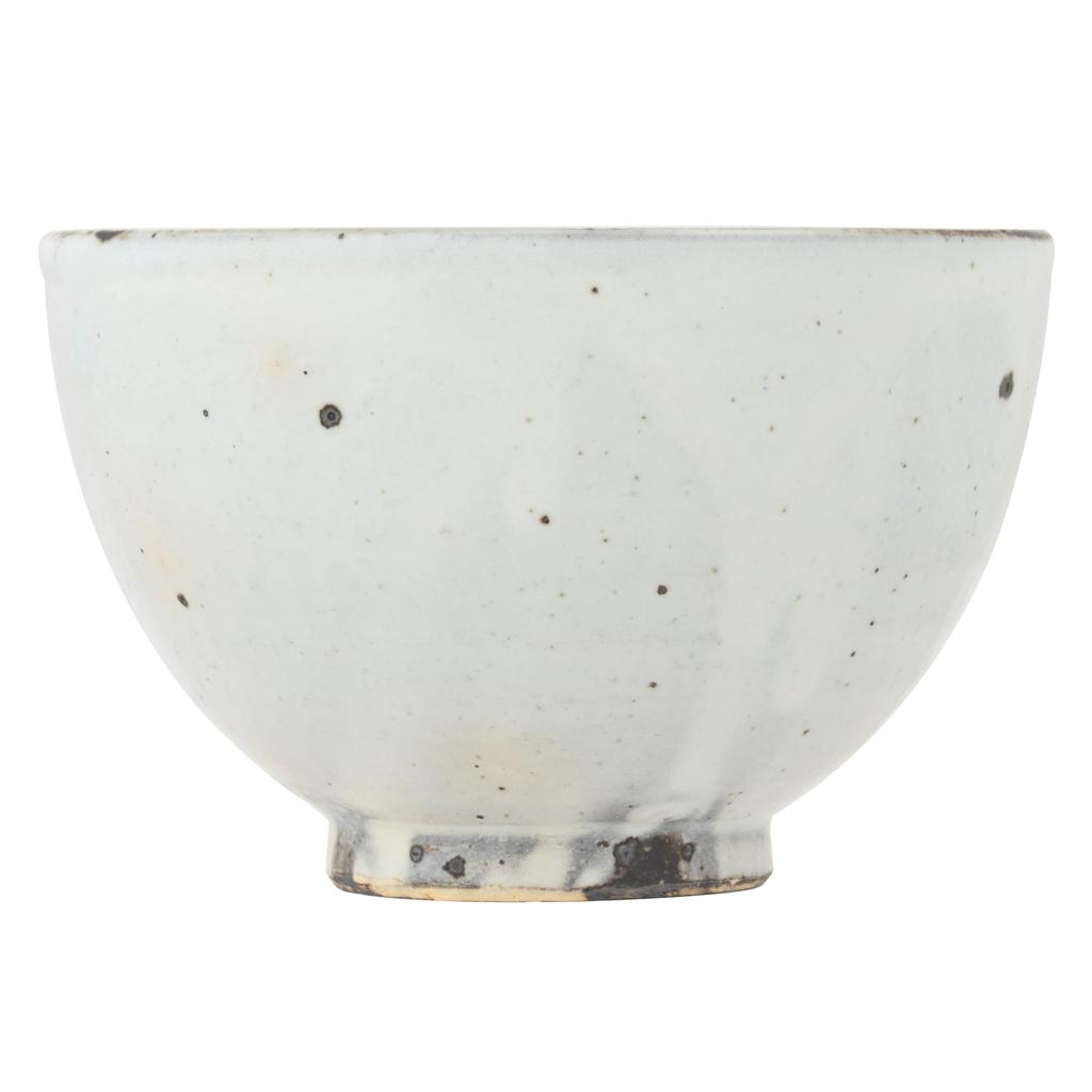 Marui Seito Shigaraki Ware Hechimon Soup Diameter Powdered Iron Bowl, 11cm, Scattering, White, MR-3-4213