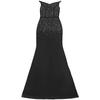 C7292 Europeisk & Amerikansk Mode Dam Sexig Strass Bodycon Genomskinlig Sjal Klänning
