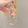 POPART Original Cute Strawberry Bead Chain Mobile Phone Lanyard 3D Premium Quality Bag Hanging Strap Mobile Phone Straps