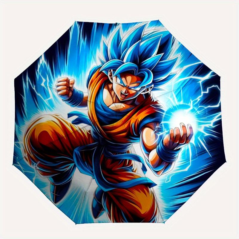 

1pc Goku Automatic Umbrella - 8-Rib Foldable Design, Outdoor Adventures, and Family Celebrations, Durable Canopy Material y250827154