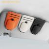 Leather Magnetic Eyeglass Holder For Car Sun Visor Sunglasses Clip Handy Storage Easy Match Universal Vehicle Organizer