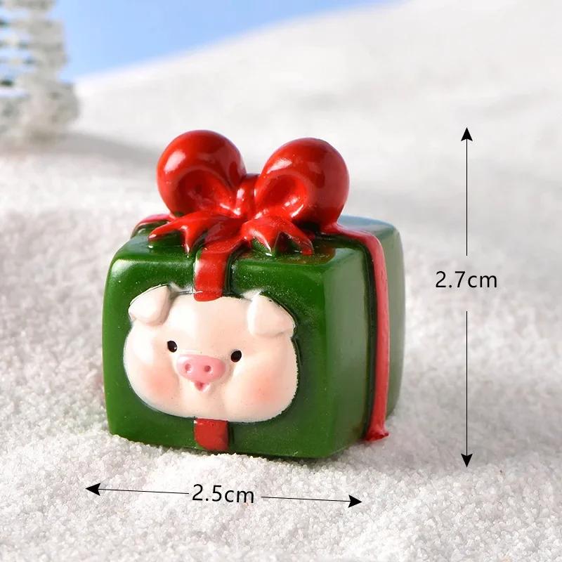 Christmas Decoration Ornaments Xmas Micro Landscape New Year 2026 Miniatures Home Decorative Santa Claus Figurines Home Decor