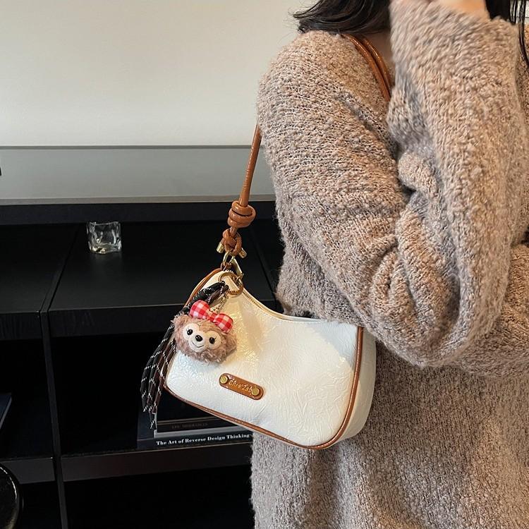 Premium Sense Niche Bag Women's Autumn and Winter Retro Shoulder Messenger Bag Dumpling Bag