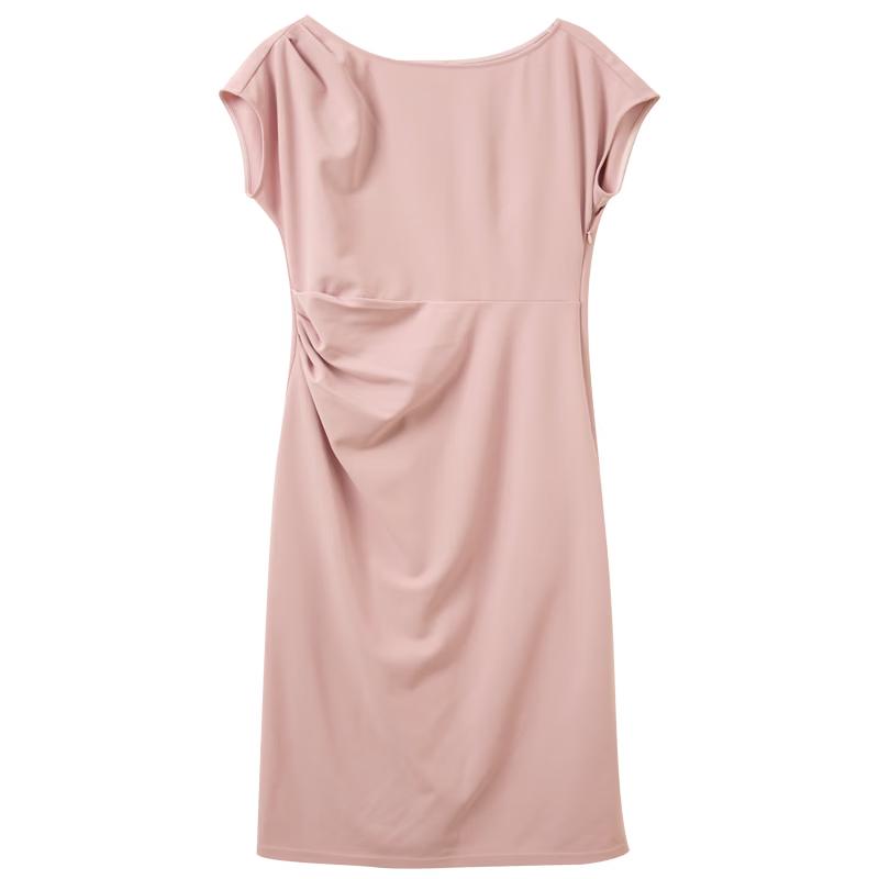 Sancai 2026 Spring Elegant Off-Shoulder A-Line Midi Dress XL