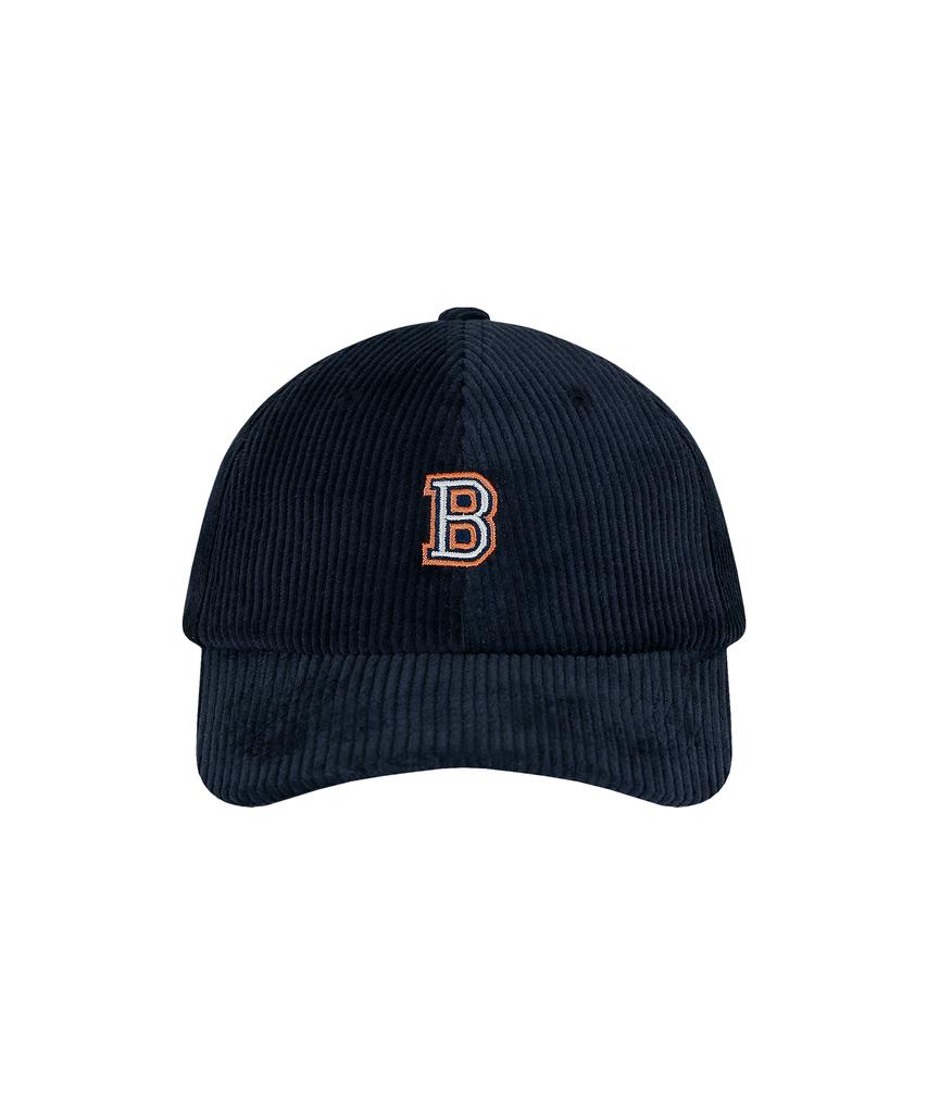 BELLIEF B Emblem Corduroy Cap (Brown)