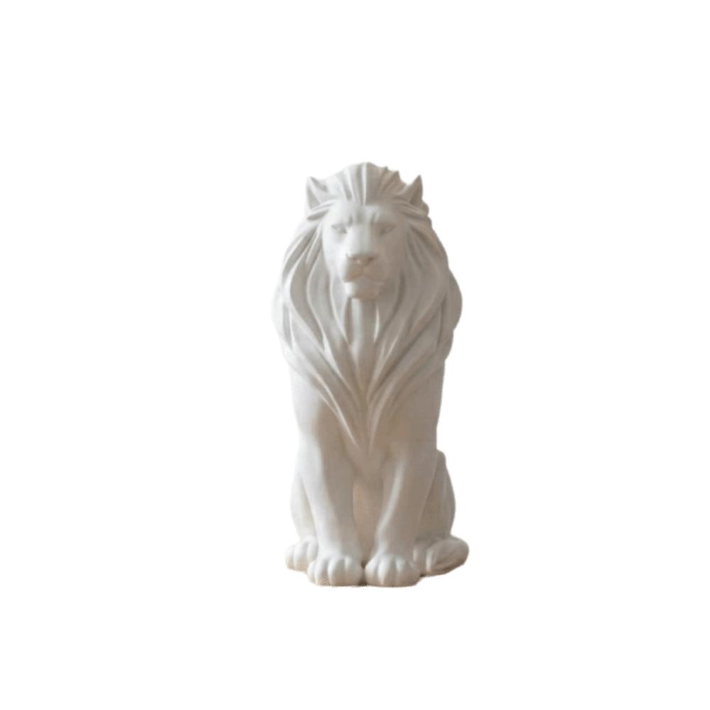 3D Printed Lion Figurine Crafts Lion Statue Sculpture Home Decor Bedroom белый