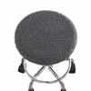 Easy Care Stretchable Bar Round Stool Cover Breathable Soft Seat Protector Elastic Skin-Friendly Chair Slipcover Home Use