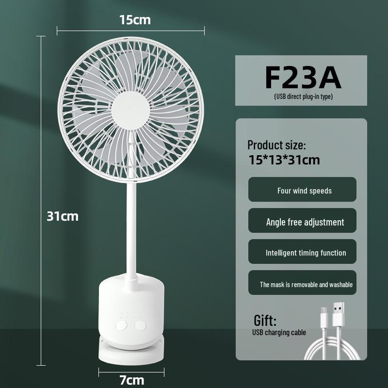 

Rechargeable USB Mini Fan for Dorms and Bedside