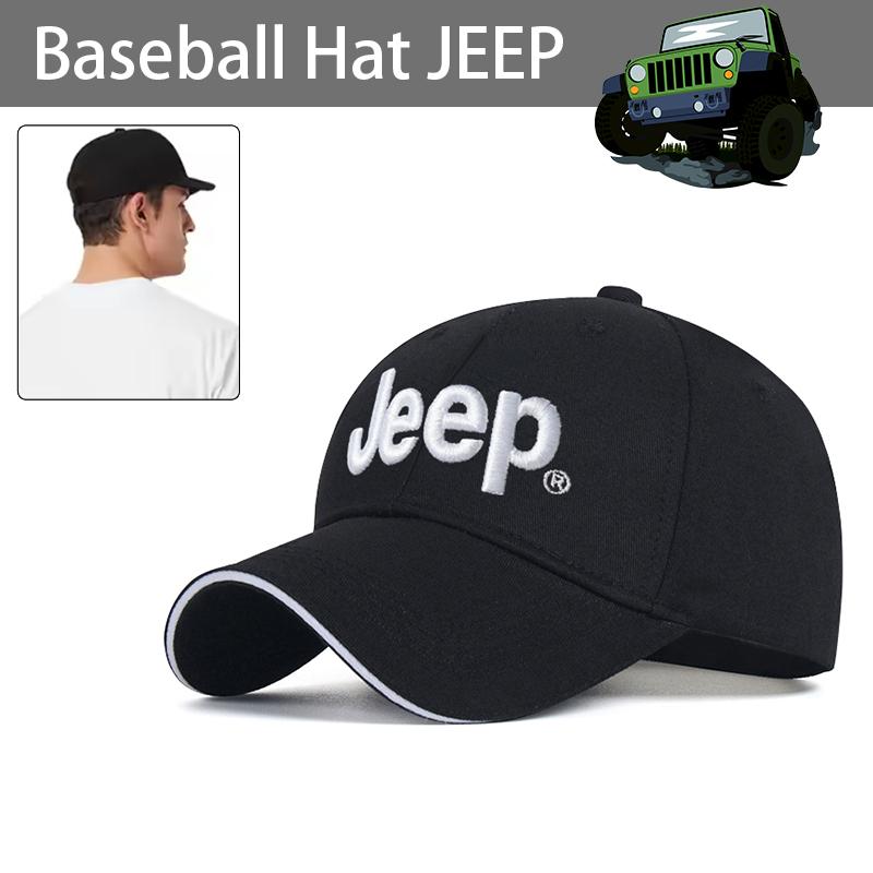 CYHHKS1 Car Logo Adjustable Baseball Cap Outdoor Cap for Jeep JPB Renegade Wrangler JK Compass Grand Cherokee Gladiator