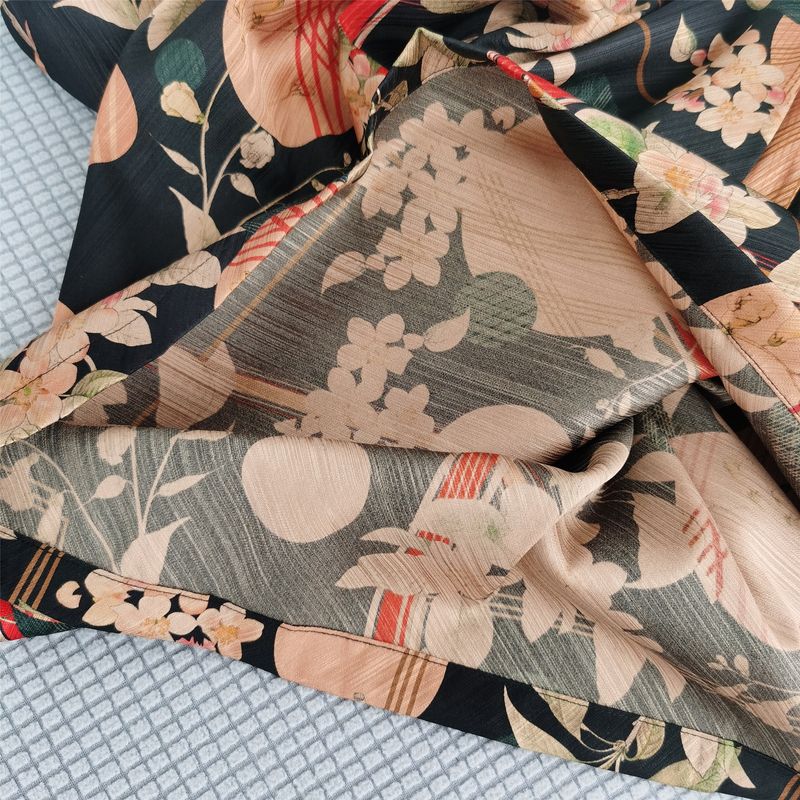 Silk Dress Print Short Sleeve Mulberry Silk Silm Midi Dress Mother Dress New Sennu New Arrival Women's Clothing Slim Looking