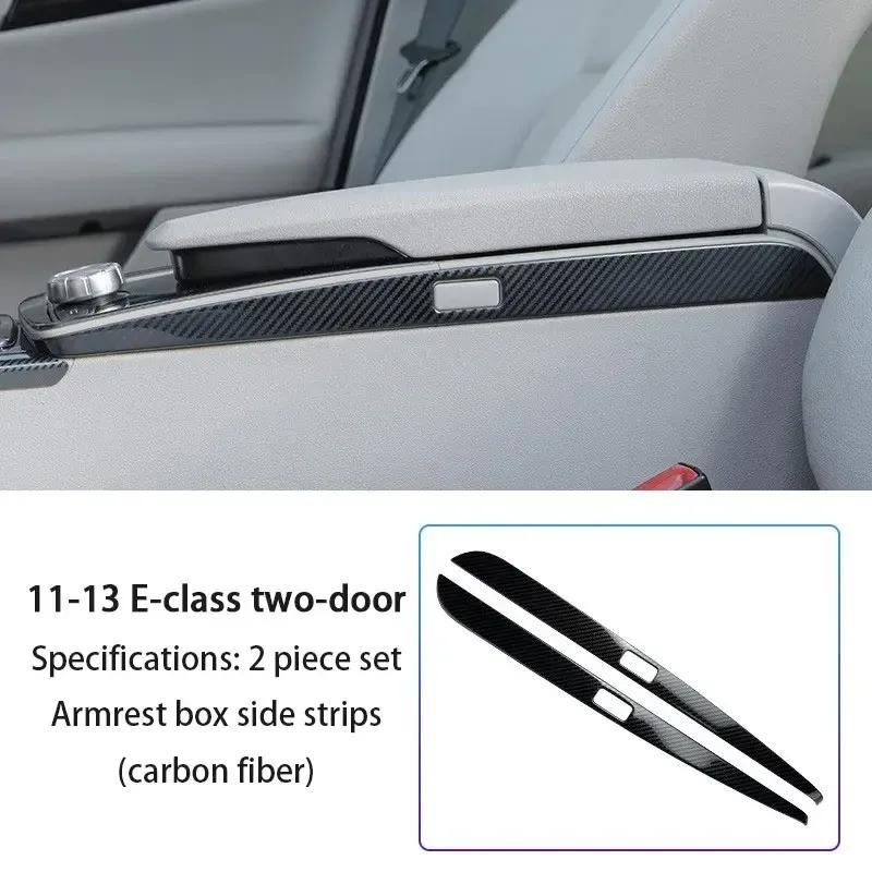 Kohlefaser Mittelkonsole Schalthebel Panel Abdeckung Für Mercedes Benz E-Klasse W212 W207 Coupe E260 E350 Armlehnenbox Dekoration