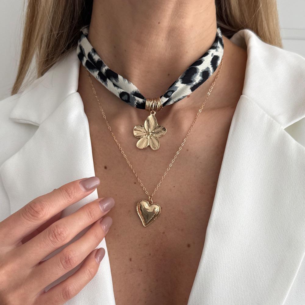 Sea Star Scarf Necklace Seashell Bohemian Style Necklace Trendy Beads Chain Choker Gold Jewelry