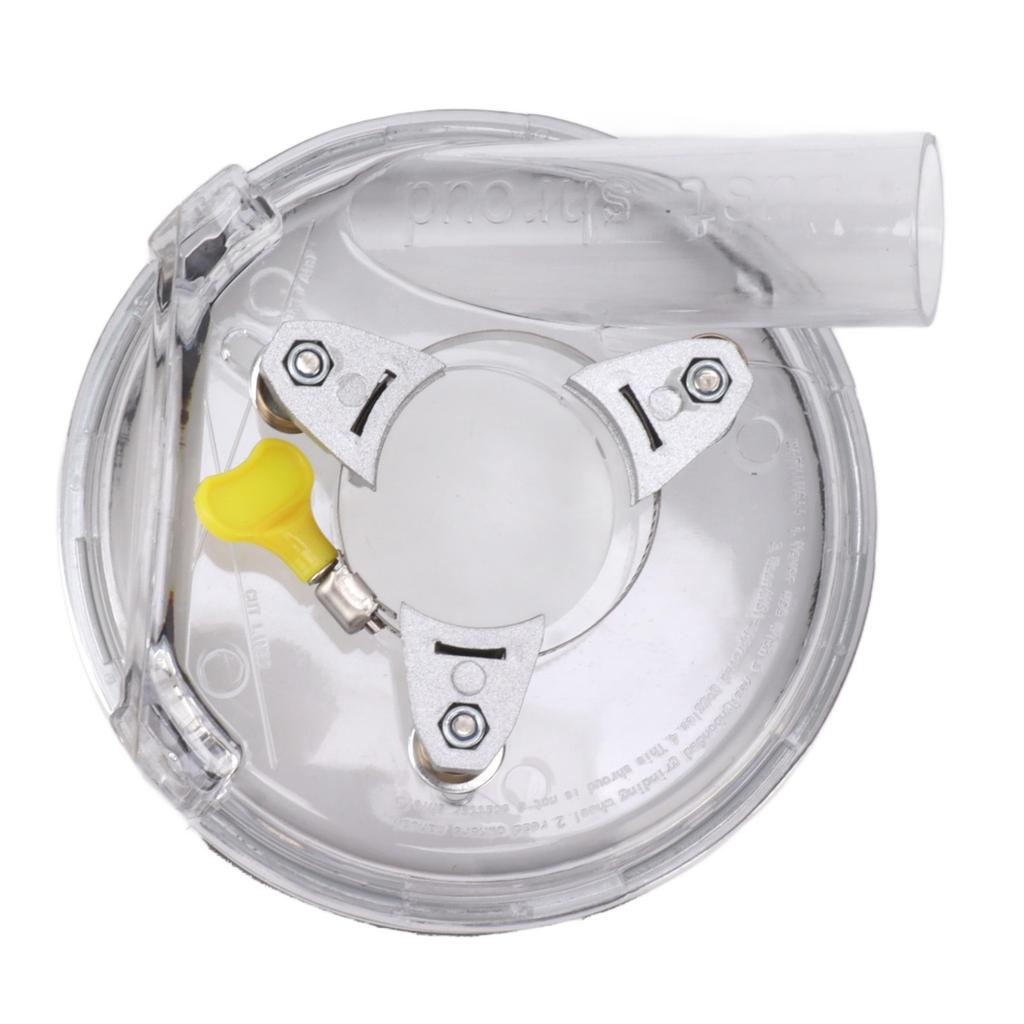 Dust Shroud Kit Transparent ABS Dry Grinding Dust Cover for 4in To 5in Angle Grinders Wet Polisher